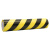 飓程 加宽黑黄警示胶带 pvc斑马线防水耐磨警戒地面标示贴 （黑黄）250MM*33米/卷 单位：卷