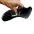 大杨PLA187防滑元宝靴水靴 黑色1双 44码 PVC耐油耐酸碱防水低帮雨鞋 定制