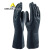 代尔塔 201530 VE530 氯丁橡胶乳胶手套 防化 劳保手套 耐油 黑色 XL