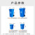 贝傅特 户外环卫垃圾桶 塑料垃圾桶保洁物业商用翻盖垃圾桶 绿色50L