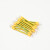 黄绿BVR双色光伏板接地线小黄线4平方桥架跨接线2.5/6线定制 2.5平方总长10cm带护套【100条】