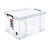 透明塑料整理箱特大号大力士直角衣服储物箱 6030621445升 禧天龙收纳箱