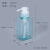 供应扁四方多规格液塑料瓶分装替换瓶按压泵头定制 扁四方乳液瓶100ml透蓝色+透明泵头