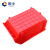 固乡零件盒组合式螺丝工具收纳盒分类物料元件配件盒斜口塑料盒货架（红色斜口R4号385X245X155mm）