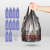宜之选垃圾袋50*60cm*100只背心手提式中小号加厚黑色塑料袋物业办公厨房分类垃圾桶袋