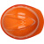 MSA梅思安 V-Gard豪华型ABS带透气孔帽壳 超爱戴帽衬 灰针织吸汗带 D型下颚带 印字定制款 1顶 橙色 