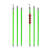 高压令克棒拉闸杆10kV伸缩绝缘杆电工防雨操作杆绿色变压器电杆 110kV 3节5米(防雨型) +包