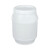 冰禹 圆形专用桶 加厚白色手提桶 圆形塑料水桶 塑料桶带盖 白色50L jy-37