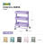 IKEA拉斯克厨房置物架收纳零食小推车可移动手推车 紫色拉斯克35x45x78cm+砧板42x3