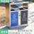 户外垃圾桶不锈钢室外果皮箱社区街道风景区环卫大号公共分类垃圾箱 SG-1528不锈钢双分类