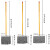 盛富永 工厂平板拖把 老式木杆棉线墩布 商用棉纱瓷砖拖水地拖普通尘推拖把 铁头加固15cm宽