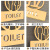简约创意男女厕所标牌个性洗手间指示牌高档公厕公共卫生间标识牌 拉 金色 15x15cm