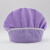仁聚益厨房帽家用薄款透气做饭炒菜食堂工作帽卫生餐饮厨师帽大码可调节 浅紫色布顶白条HA11