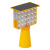 稳斯坦 W7522 单双面太阳能路锥爆闪灯 LED安全警示护栏施工路障灯 单面全黄套管带线充