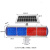 太阳能警示爆闪灯支架道路施工交通警示爆闪灯红蓝路障围挡警示灯 6伏5安电池，9伏6瓦太阳能 二次聚光