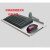 无线鼠标键盘支架防震动滑落万向旋转工程伸缩机械键盘设备挂架 升级版600*170(黑)