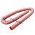 耐高温风管红色矽胶300度硫化防火阻燃玻璃纤维管钢丝管排烟排尘 内径250mm(4米1根)