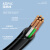  隆言 M12连接器8芯母头带线PLC传感器电缆防水阻燃航空插头线束A型弯头款2m LY-PC38F3
