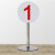晶事达（JINGSHIDA）场地靶位数字标示牌 圆形靶位牌坐地数字牌 直径20cm 高45cm