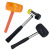 斯威诺 N-8017 不锈钢柄安装锤橡胶锤 橡皮榔头地板瓷砖安装锤 黑黄款30