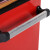 冰禹 BY-2331 双开门工具车 五金工具柜 多功能移动维修手推车 单抽(无背板)红色0.8