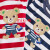 MIKIHOUSE小熊小汽车条纹短袖夏季新款男女儿童装卡通字母t恤 红条纹 80cm