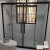 苏掌柜淋浴房一字型沐浴浴屏玻璃隔断简易卫生间干湿分离整体浴室门家用 黑色两固两移 8mm