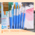 日本樱花水粉画笔套装水彩笔排笔美术生专用尼龙笔刷色彩丙烯油画颜料笔画画绘画毛笔初学者圆头平头刷子 收纳笔筒可放3-4支笔