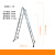 多功能折叠梯子铝合金加厚人字梯梯伸缩梯直梯折叠便携工程梯 人字梯2.5米/直梯5.0米/3.0mm厚