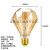 创意网红灯饰暖光灯菠萝爱迪生灯泡E27螺口LED灯丝灯装饰艺术吊灯 平顶金色 4_暖白