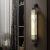 新中式云石壁灯现代中国风别墅客厅背景墙灯酒店大堂包厢长臂灯具 70厘米电镀黑色+仿云石