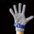 适用钢丝手套防割手套劳保耐磨工作级厨房防护防切割不锈钢铁手套 L码 HPPE五级防割手套(5双)(
