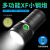 珊野手电筒强光野外超亮特亮可充电户外耐用夜行家用防水多功能 3灯+12800毫安电池+USB线