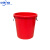中环力安 大号圆形收纳塑料桶酒店工业环卫物业垃圾桶【50L红色无盖】ZHLA-8758