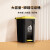 脚踏式垃圾桶大容量厨房客厅卫生间大号带盖办公室商用废纸篓 50L黄盖灰桶(特厚)送垃圾袋2卷