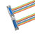 DB15排线 连接线公对母对母对公排线免焊接压蓝胶红边线DIDC-15DR 公对母 1m
