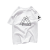 乐卡克法国公鸡男士短袖t恤纯棉夏季加大码宽松运动重磅白色衣服男潮牌 白色 几何三角形 S 建议100斤以下