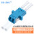 EB-LINK 电信级LC-LC单模双工适配器LC光纤法兰盘耦合器配线架终端盒光纤跳线延长对接头 100个装