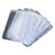稳斯坦 (20个)PVC透明工作证卡套 防水胸卡牌套工牌证件套 横款94*117mm(含挂绳) W7663