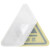 橙安盾 警示贴 医疗废物 PVC三角形 安全标示牌墙贴 8*8cm 
