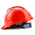 国标工地安全帽透气加厚建筑工程施工安全头帽领导圆头盔定做印字 红色V款透气【旋钮帽衬】