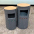 公园景区垃圾桶 户外仿树桩分类垃圾箱大号 园林庭院防腐木垃圾筒 仿乌木垃圾桶（可固定）长宽高：434372