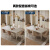 帕沙曼（pashaman）岩板餐桌椅组合北欧奶油白哑光岩板小户型客厅饭桌 1.4米 1043Y