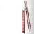 锐衍消防梯单杠梯挂钩梯T4TE6铝合金二节拉梯米6米9米1米 4米挂钩梯