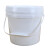 级塑胶密封加厚透明桶小水桶酵素桶塑料桶5KG升L公斤带盖 5L白色