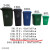 户外大号垃圾桶100升120升大码环卫小区可回收大型240L分类垃圾箱 加厚240升绿色带盖带轮