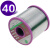 牵跃 松香焊丝 有铅锡丝 有铅锡线  Sn40Pb60 单位：卷  800G/卷（0.8mm) 