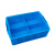 塑料分格周转箱长方形塑料盒格子零件盒工具箱胶箱四格收纳整理箱 灰色+350四格350x200x90mm 四格箱