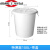 大号圆形垃圾桶户外环卫工业加厚垃圾桶商用食堂厨房专用垃圾桶 100升桶带盖白色