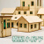 天智星房屋模型拼装材料小房子木制成品楼别墅平房沙盘场景材料微缩建筑 小房子#9(成品)